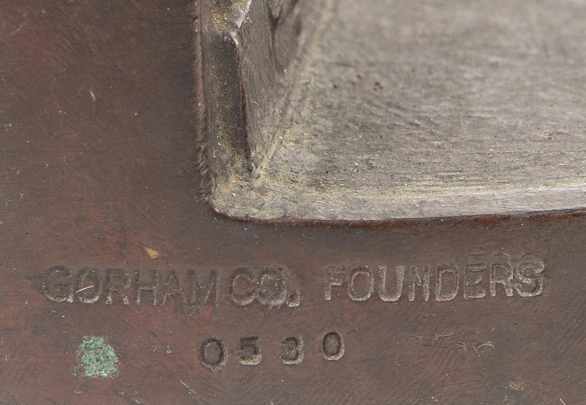 A Pair of Bronze Bookends