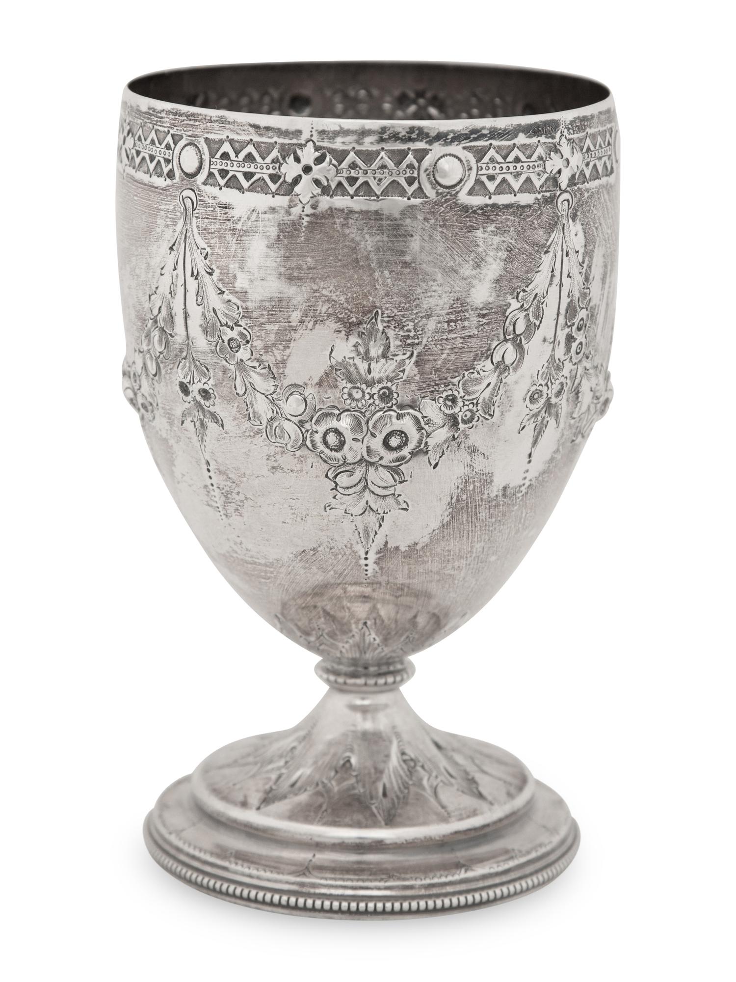 A Victorian Silver Goblet