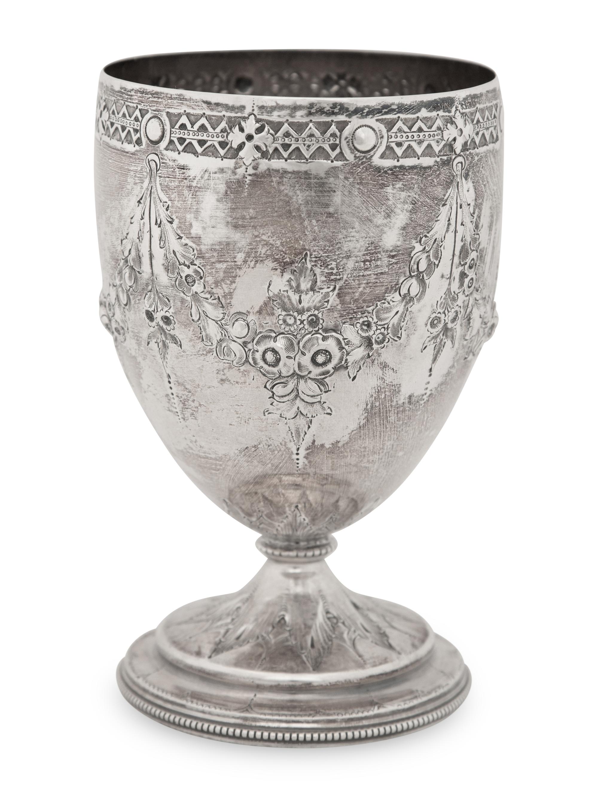 A Victorian Silver Goblet
