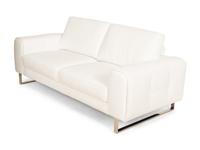 A Modernist Chrome and Leather Sofa