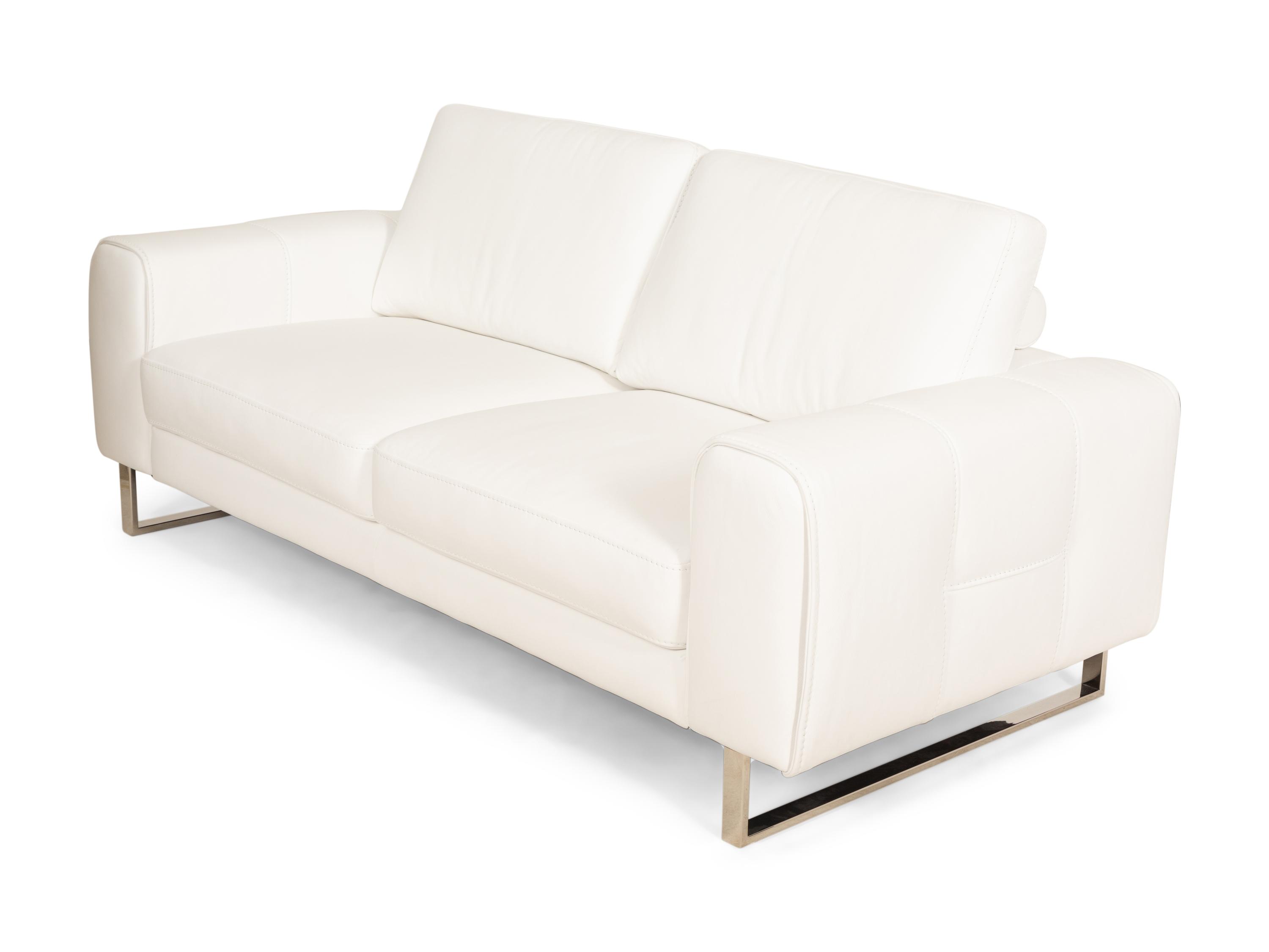 A Modernist Chrome and Leather Sofa
