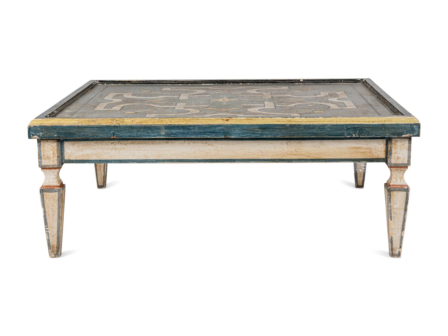 An Italian Painted Low Table