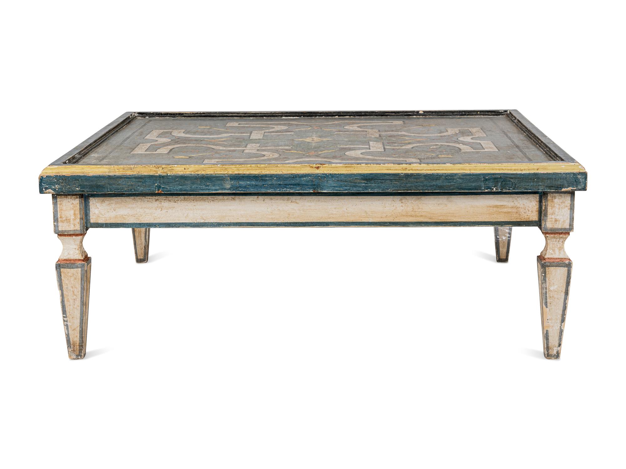An Italian Painted Low Table