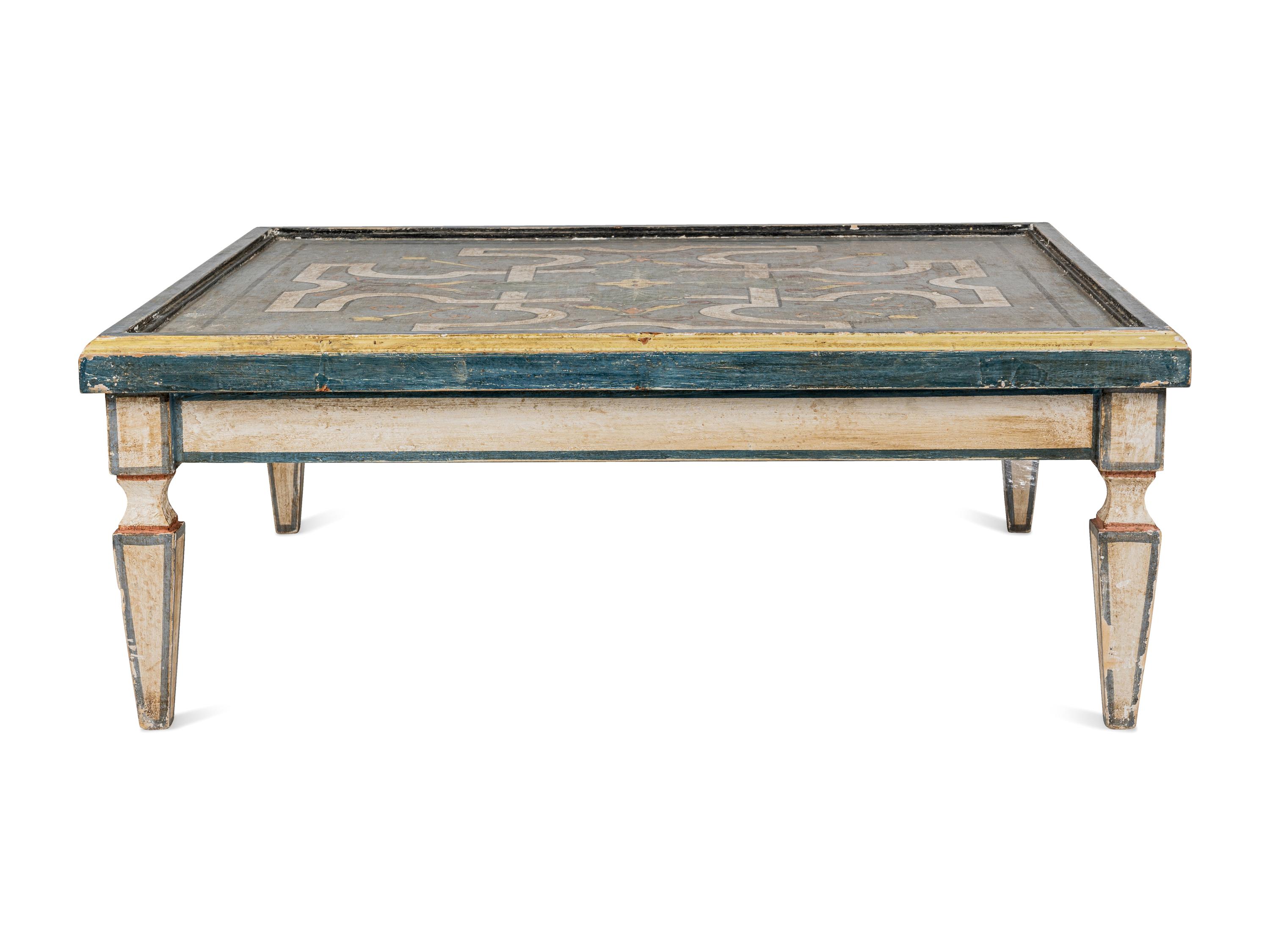 An Italian Painted Low Table