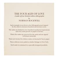Norman Rockwell (American, 1894-1978) — Four Ages of Love , (complete portfolio of four lithographs, with text and portfolio case), 1977