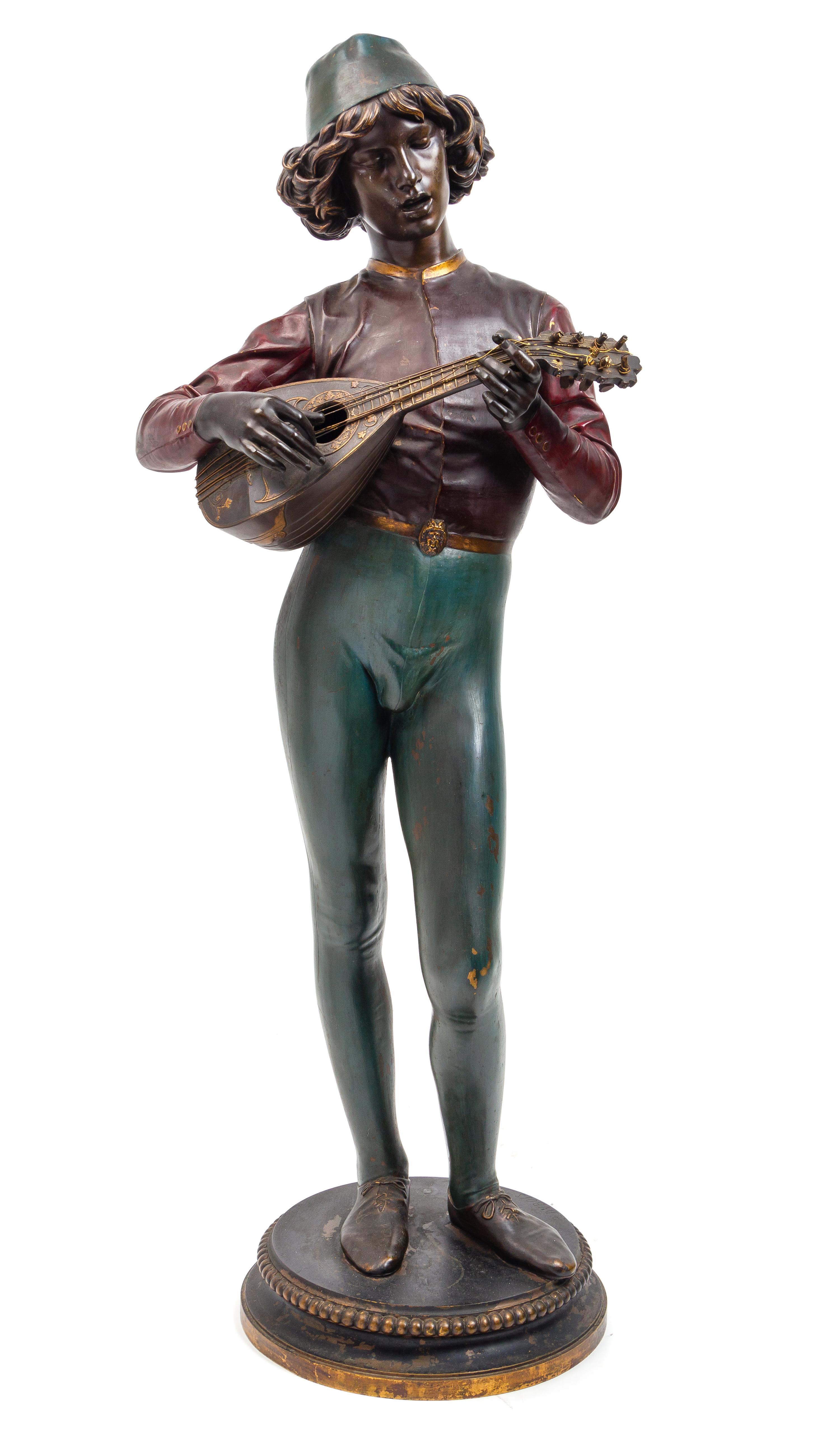 Paul Dubois, (French, 1827-1905), Le chanteur Florentin