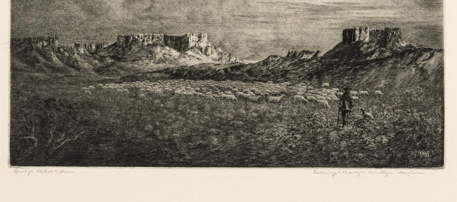 Two Works: On the Apache Trail and Evening - Navajo Country - Arizona