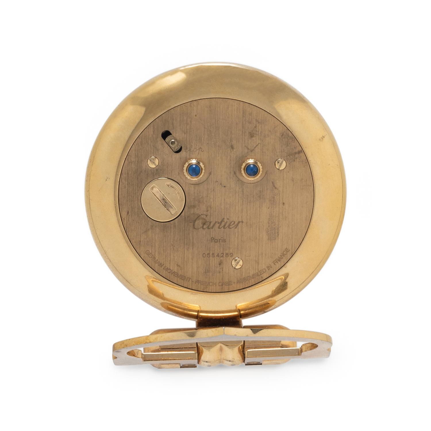 CARTIER, TRAVEL ALARM CLOCK