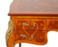 A Louis XV Style Gilt-Bronze Mounted Marquetry Bureau Plat