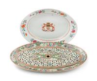 Two Chinese Export Famille Rose Porcelain Articles