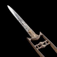 A Mughal Gold Koftgari Dagger