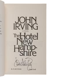 IRVING, John (b. 1942). The Hotel New Hampshire . New York: E.P. Dutton, 1981.