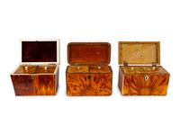 A Group of Three Tortoiseshell Tea Caddies — LATE 18TH/ EARLY19TH CENTURY