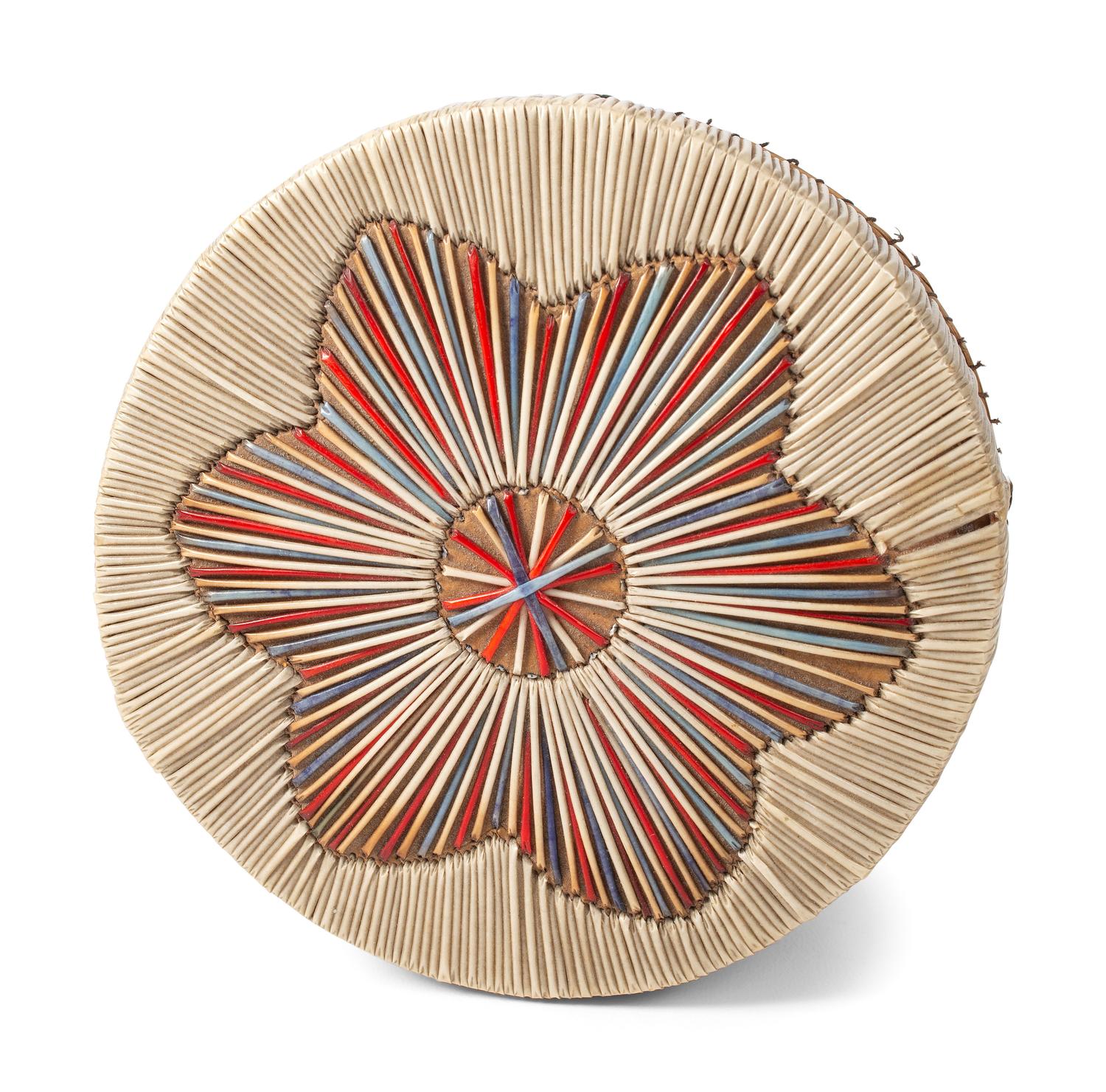 Great Lakes Quilled Birchbark Baskets and Wall Pocket