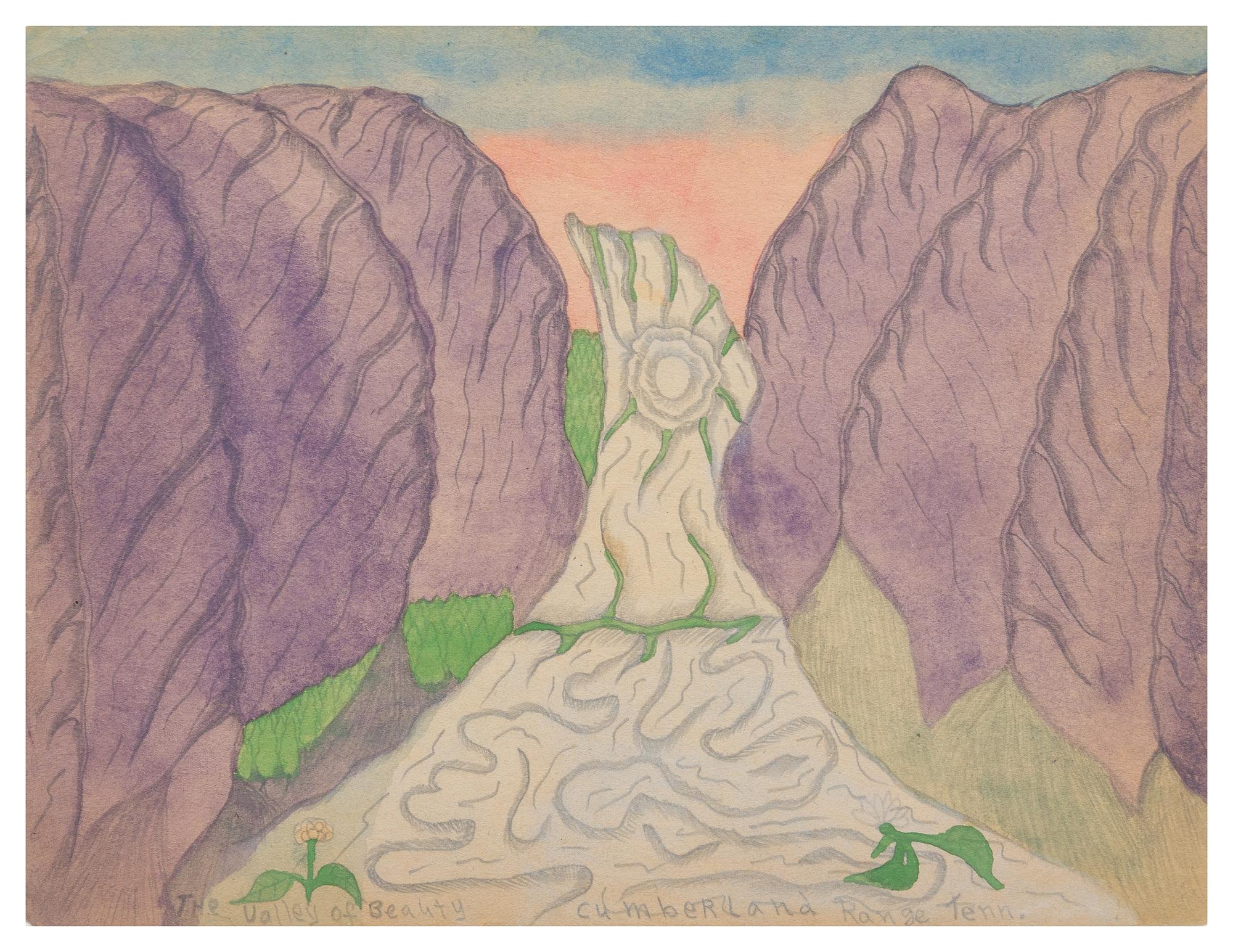 Joseph E. Yoakum, (American, 1886-1972), The Valley of Beauty Cumberland Range Tenn.