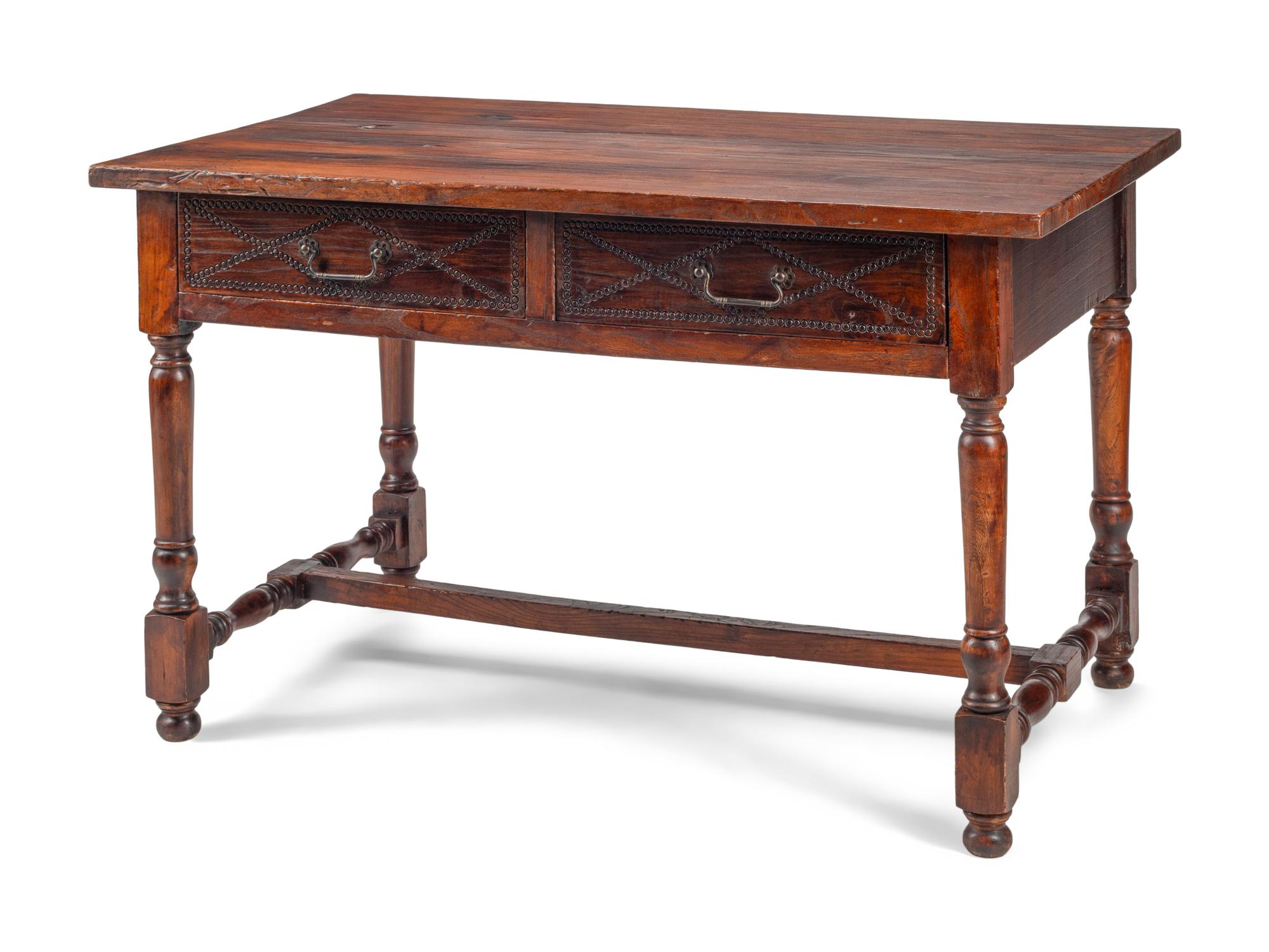 An Italian Renaissance Style Two-Drawer Table