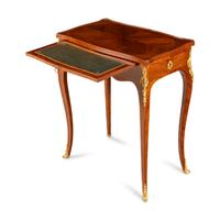 A Louis XV Gilt Bronze Mounted Tulipwood Table à Écrire