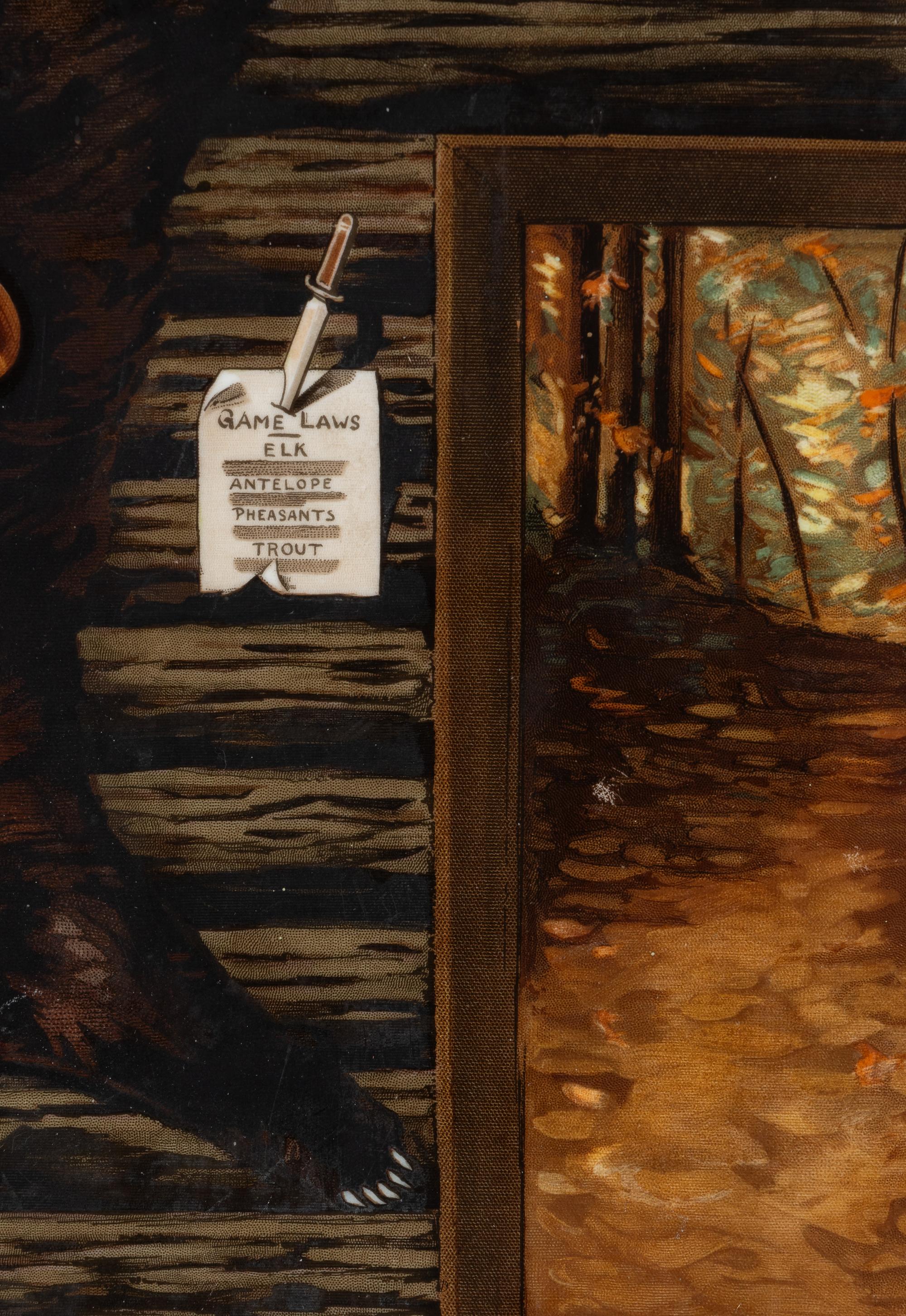 A 'Here's Happy Days' Painted Vitrolite Advertising Panel for I.W. Harper Whiskey