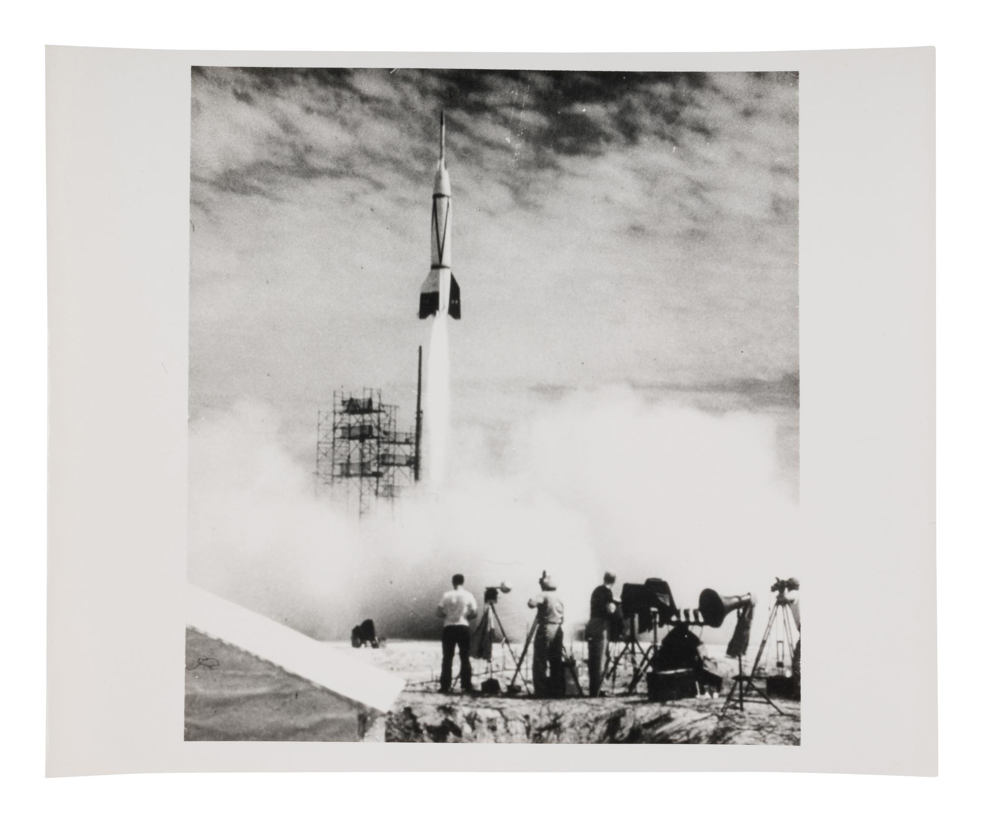 [PEENEMUNDE ARMY RESEARCH CENTER]. An archive of photographs of Wernher von Braun and the Peenemünde facility.