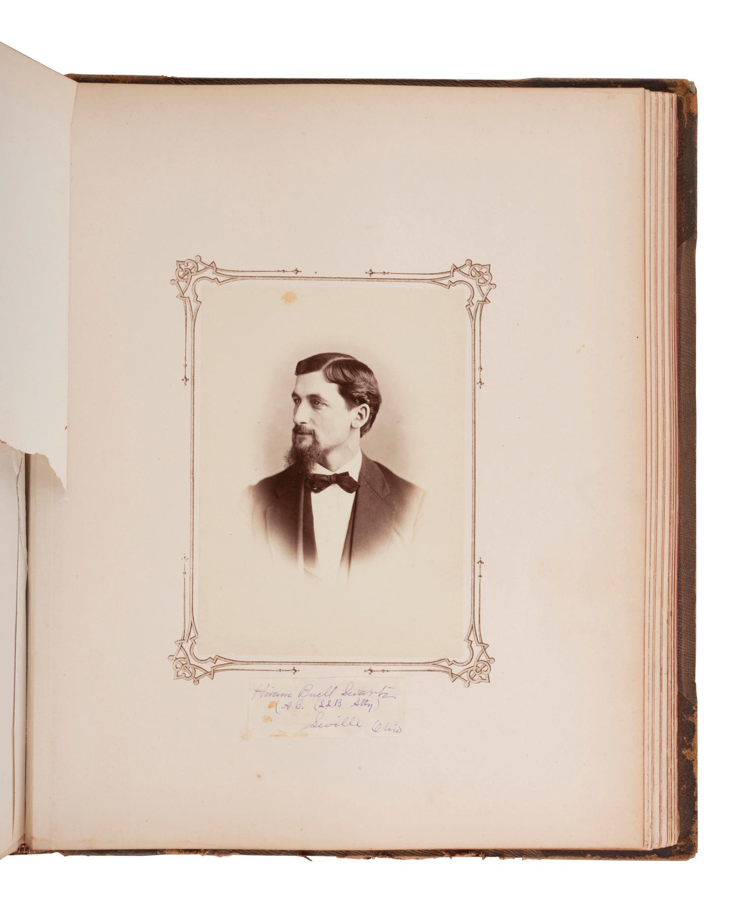 [EARLY PHOTOGRAPHY]. Two illustrated albums, incl. Yale and University of Michigan.