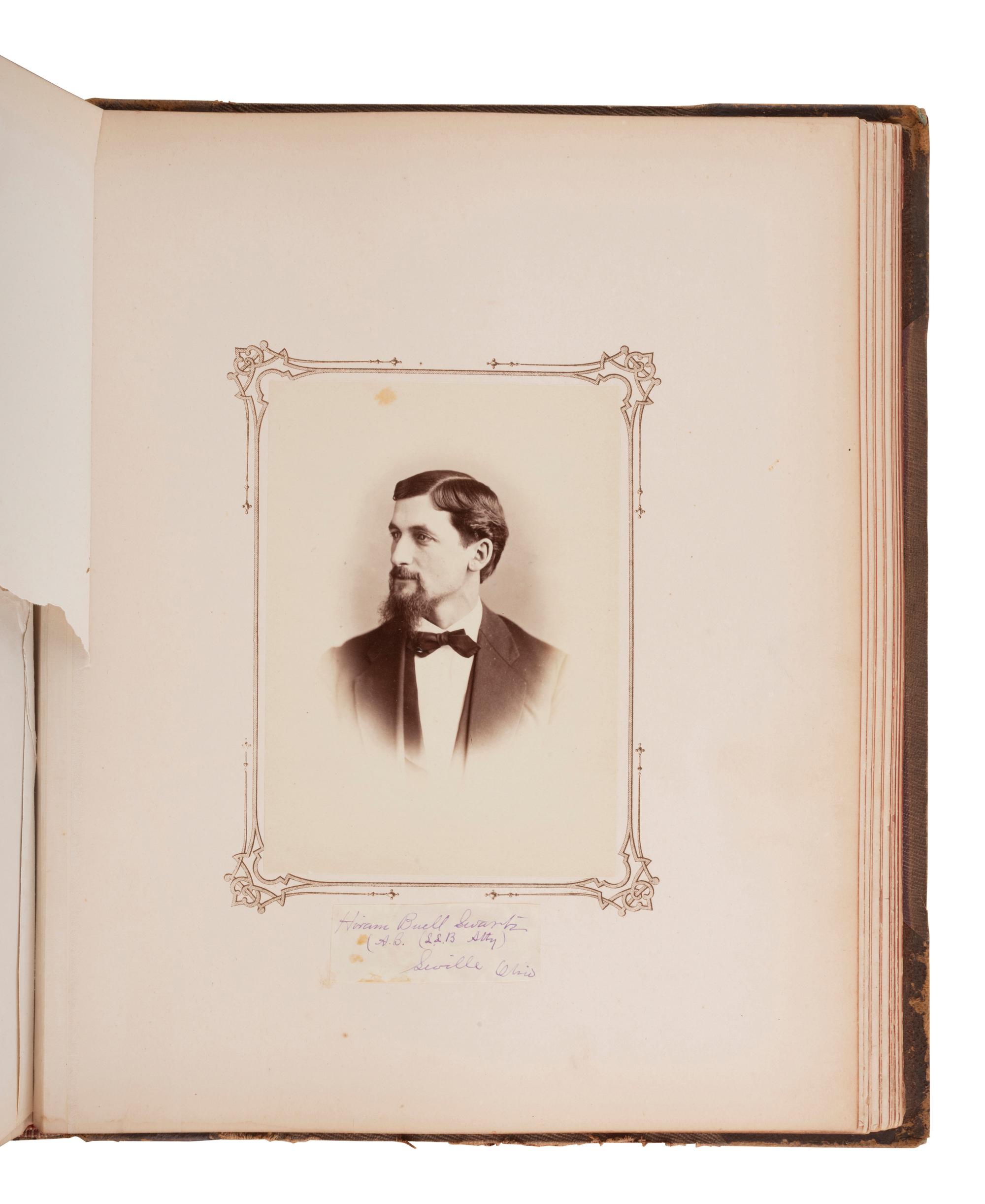 [EARLY PHOTOGRAPHY]. Two illustrated albums, incl. Yale and University of Michigan.