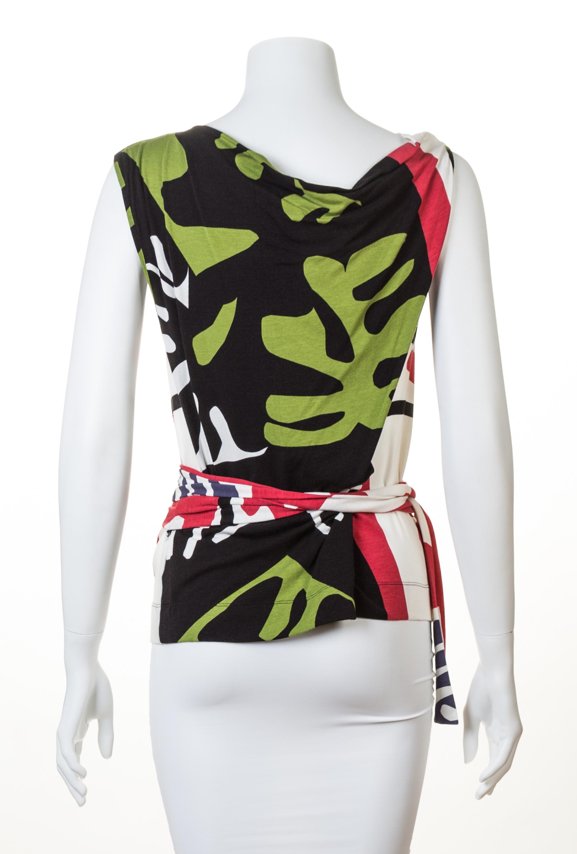 A Vivienne Westwood Matisse Print Sleeveless Top, Size medium.