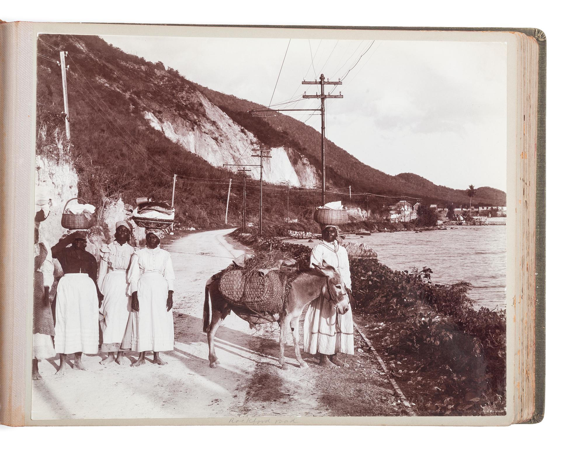 [EARLY PHOTOGRAPHY] -- [JAMAICA]. Album containing several photographs of Black subjects in Jamaica.