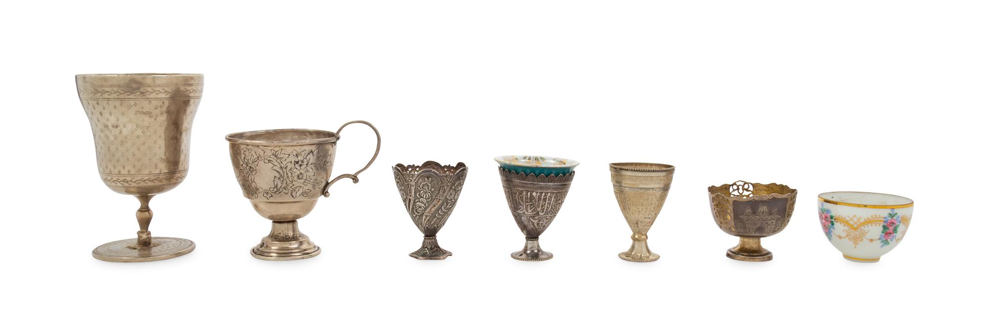 Fourteen Ottoman Silver Articles