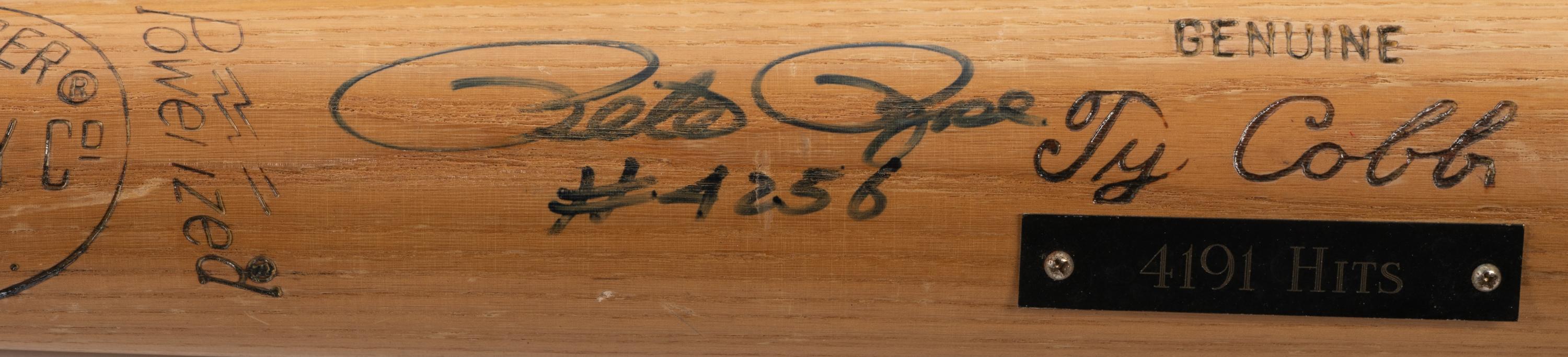 A Group of Pete Rose Signed Autograph Baseball Bats (BAS Beckett Authentication Services Certified),