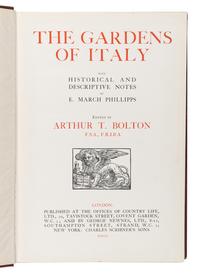 [GARDENS & FLORA]. A group of 8 works, including: