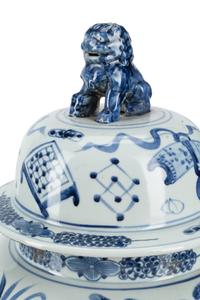 A Pair of Chinese Blue and White Porcelain Jars