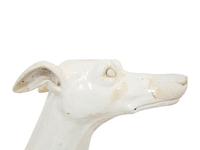 An Italian Glazed Earthenware Greyhound