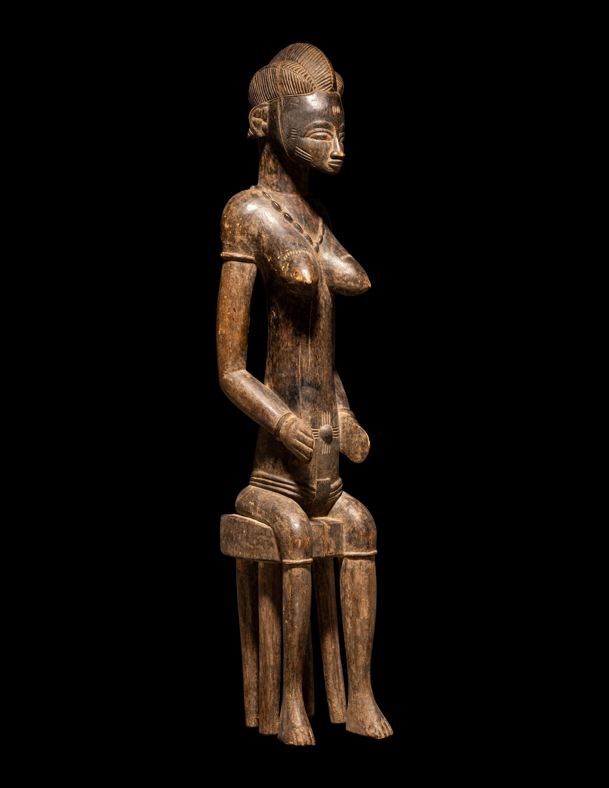 A Senufo Wood Female Figure