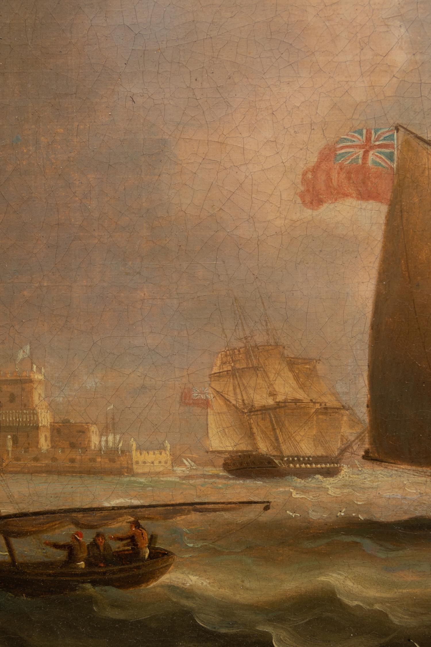 His Majesty’s Ships Off the Tower of Belem