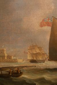 His Majesty’s Ships Off the Tower of Belem