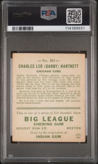 A 1933 Goudey Gabby Hartnett Baseball Card No. 202 (PSA 2 GOOD)