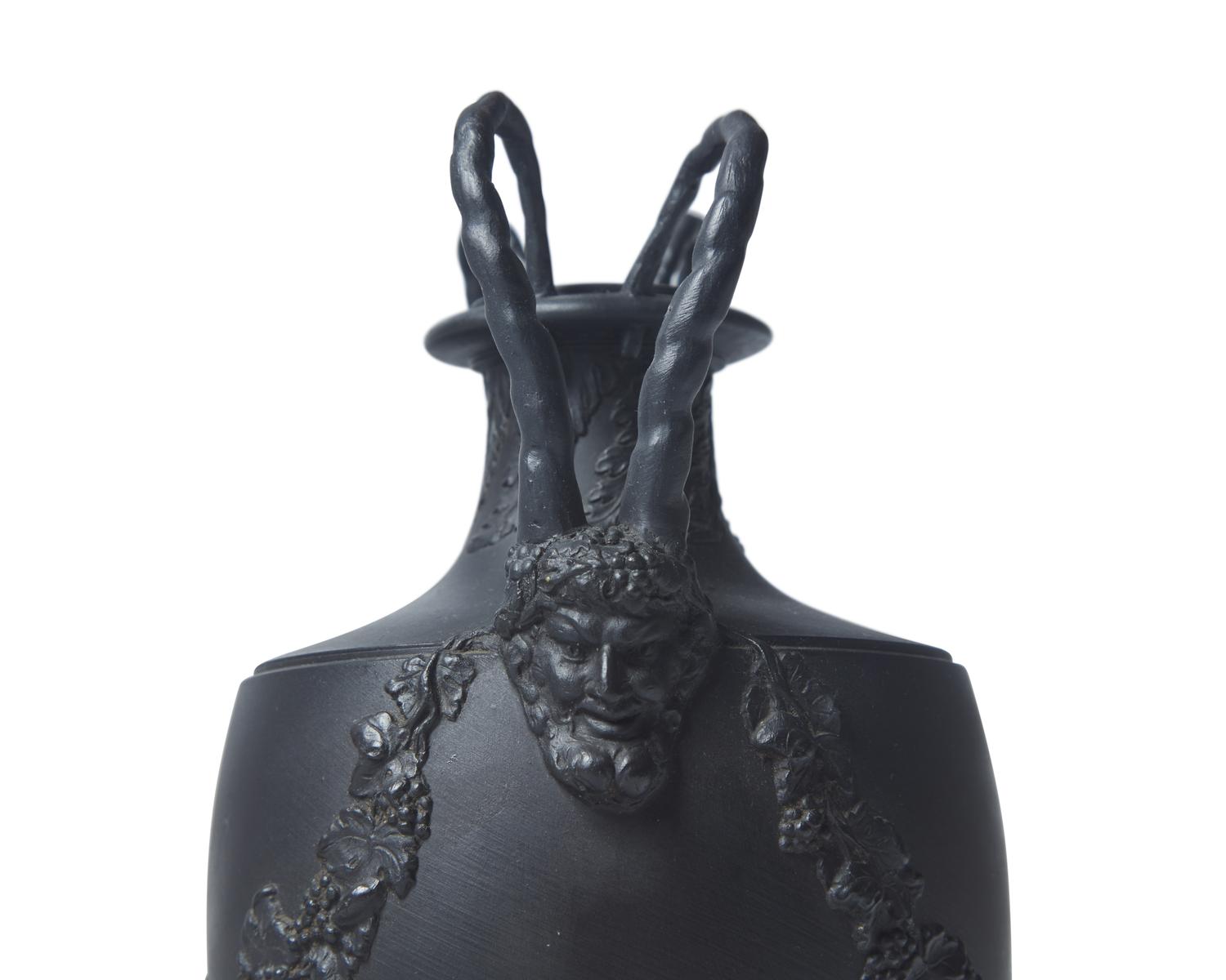 A Wedgwood Black Basalt Covered Urn