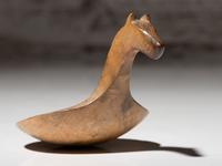 Meskwaki Carved Maple Figural Ladle, Horse
