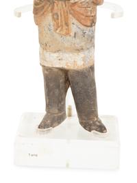 Two Chinese Painted Pottery Figures