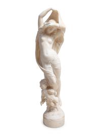 An Italian Alabaster Figural Group