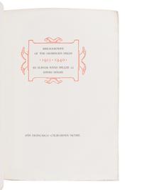 [GRABHORN PRESS]. HELLER, Elinor Rass. -- MAGEE, David. Bibliography of the Grabhorn Press, 1915-1940 . San Francisco: Grabhorn Press, 1940.