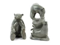 Carved Soapstone Bears