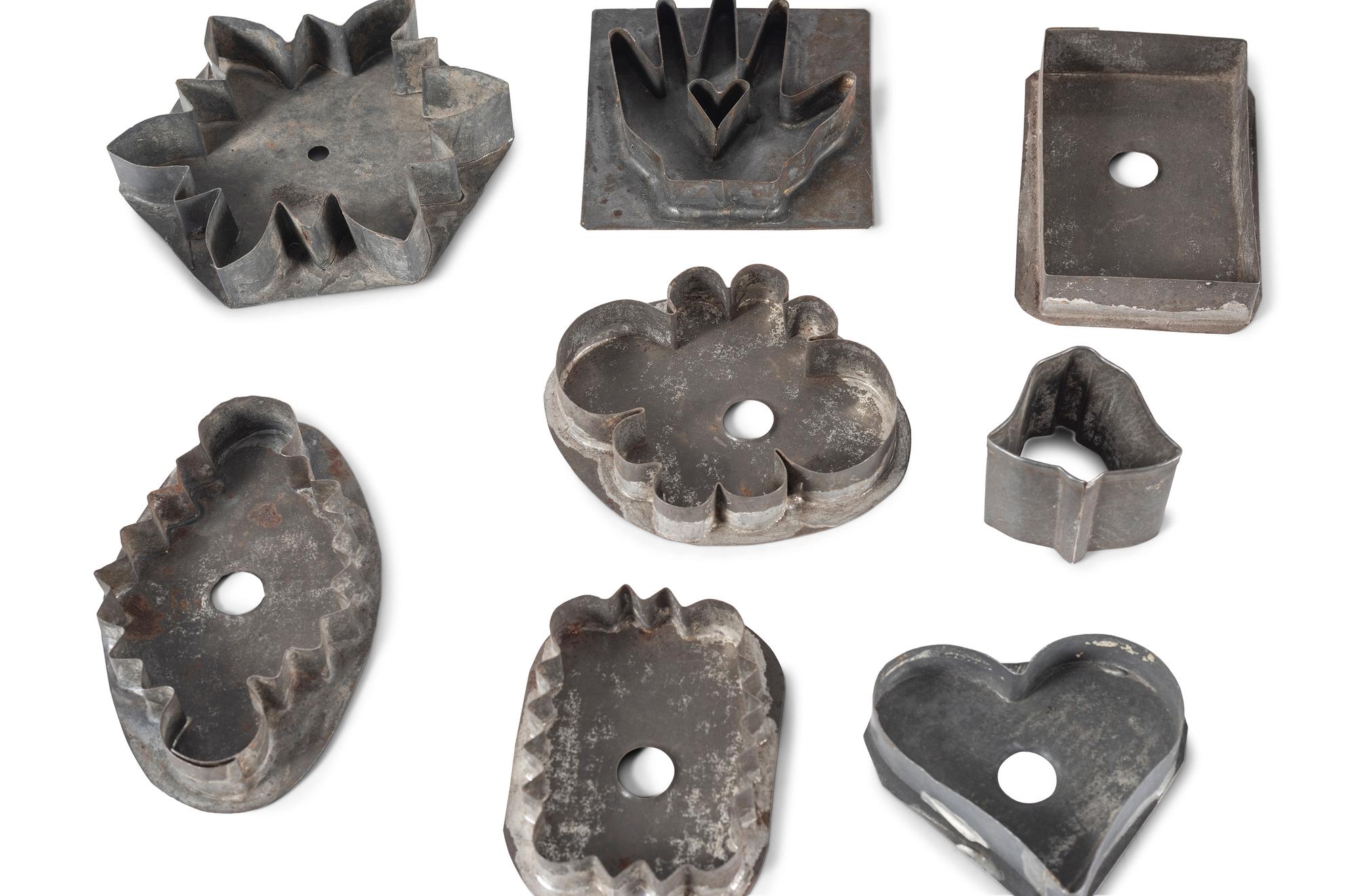 A Group of Figural Tin Cookie Cutters