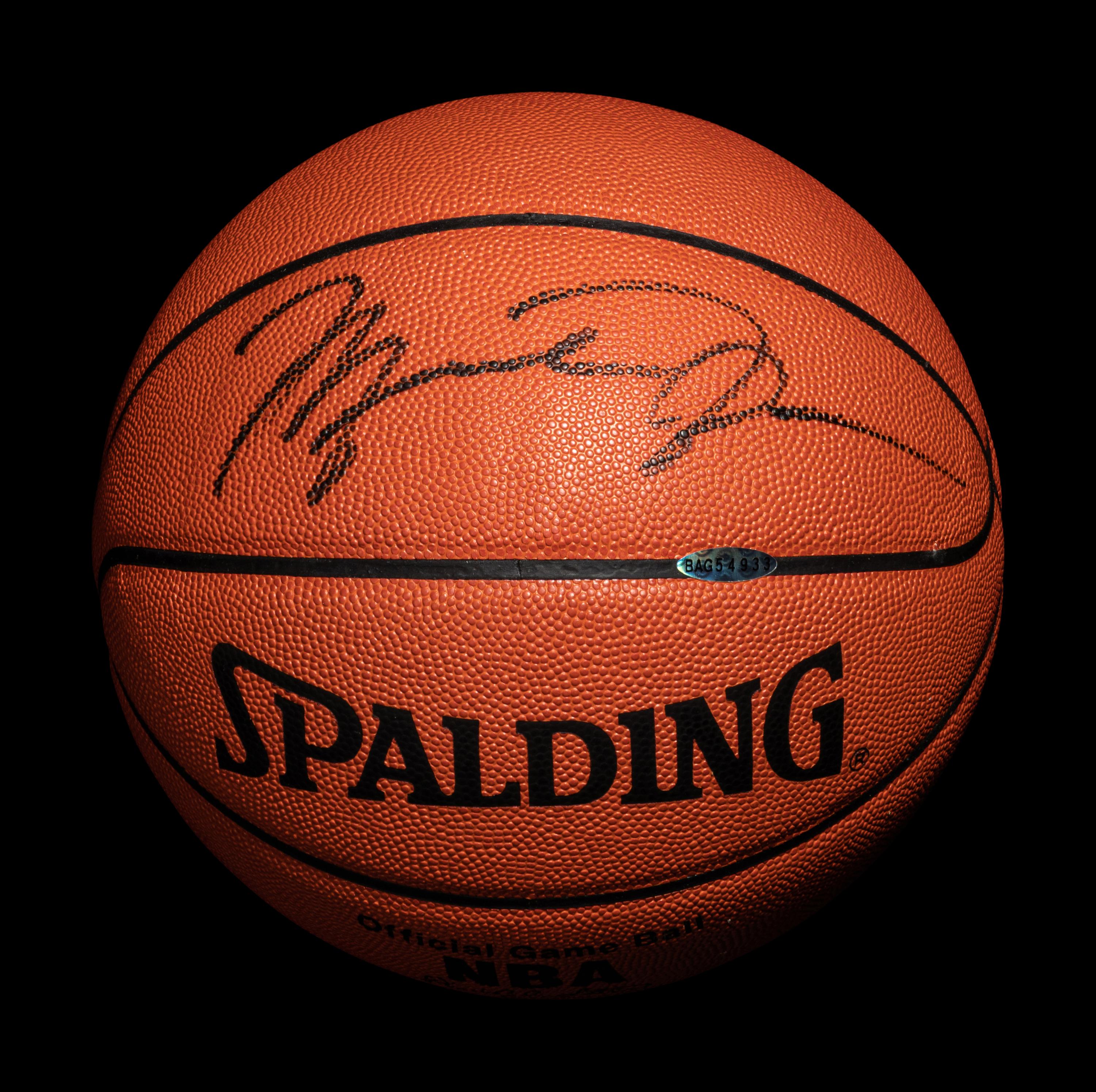 A Michael Jordan Signed Autograph Spalding NBA Game Ball (Upper Deck Authenticated)