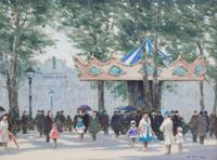 Andre Gisson, (American, 1921-2003), Carousel