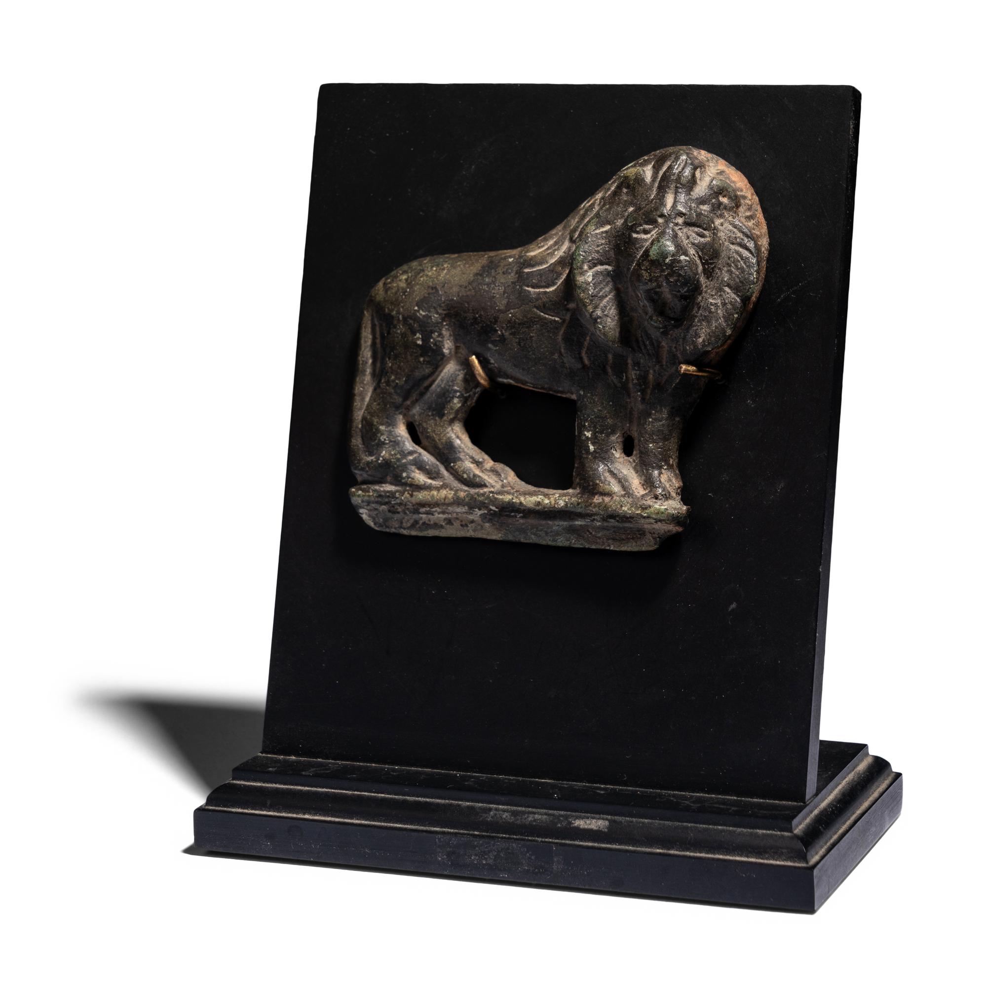 A Roman Bronze Lion Applique