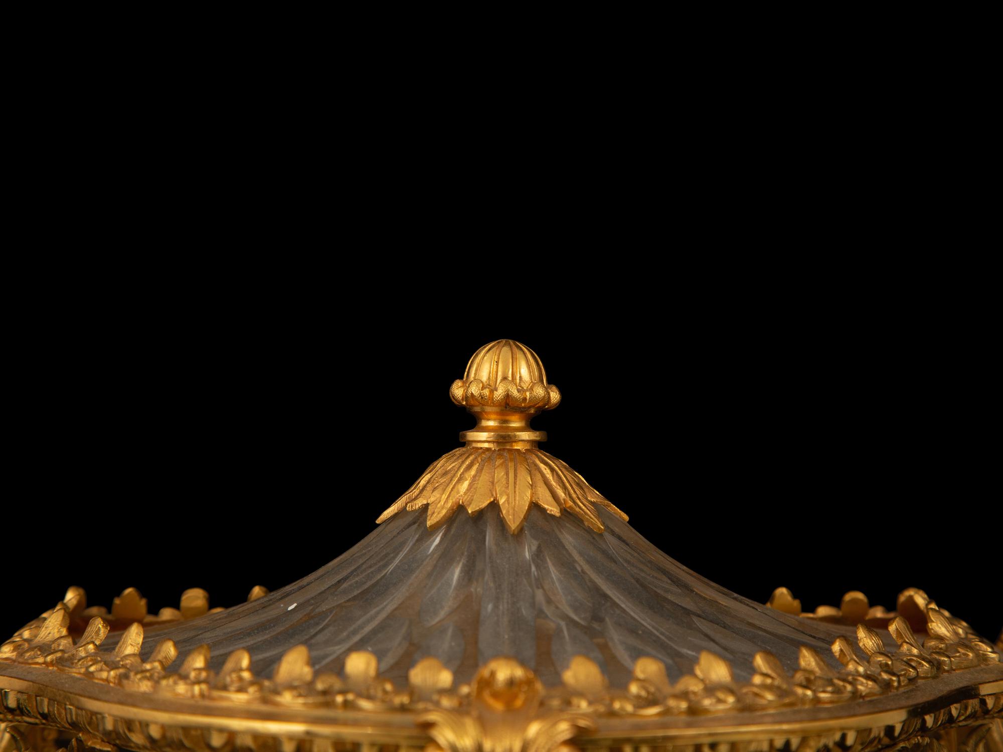 A French Gilt Bronze and Cut Glass Tantalus