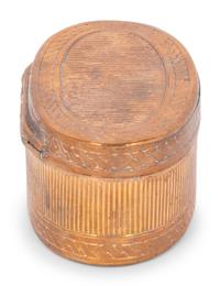 A Continental Brass Snuff Box