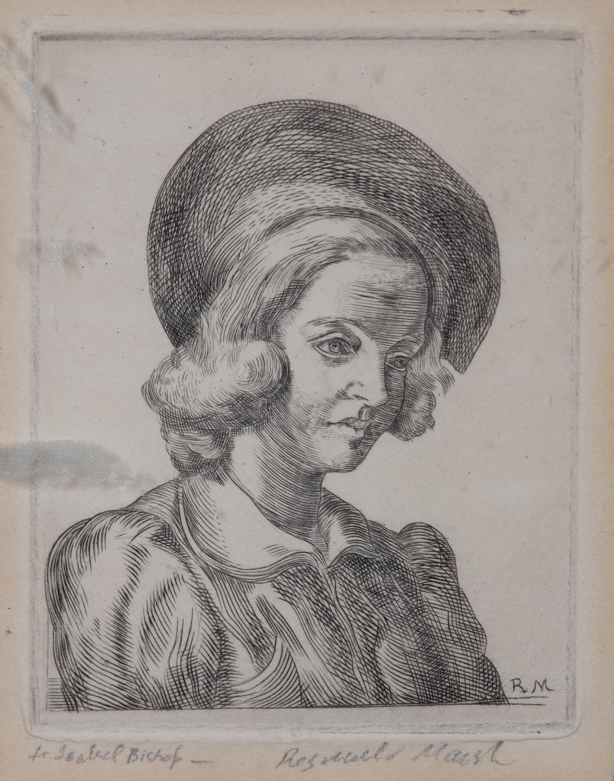 Reginald Marsh, (American, 1898-1954) — Head of a Woman