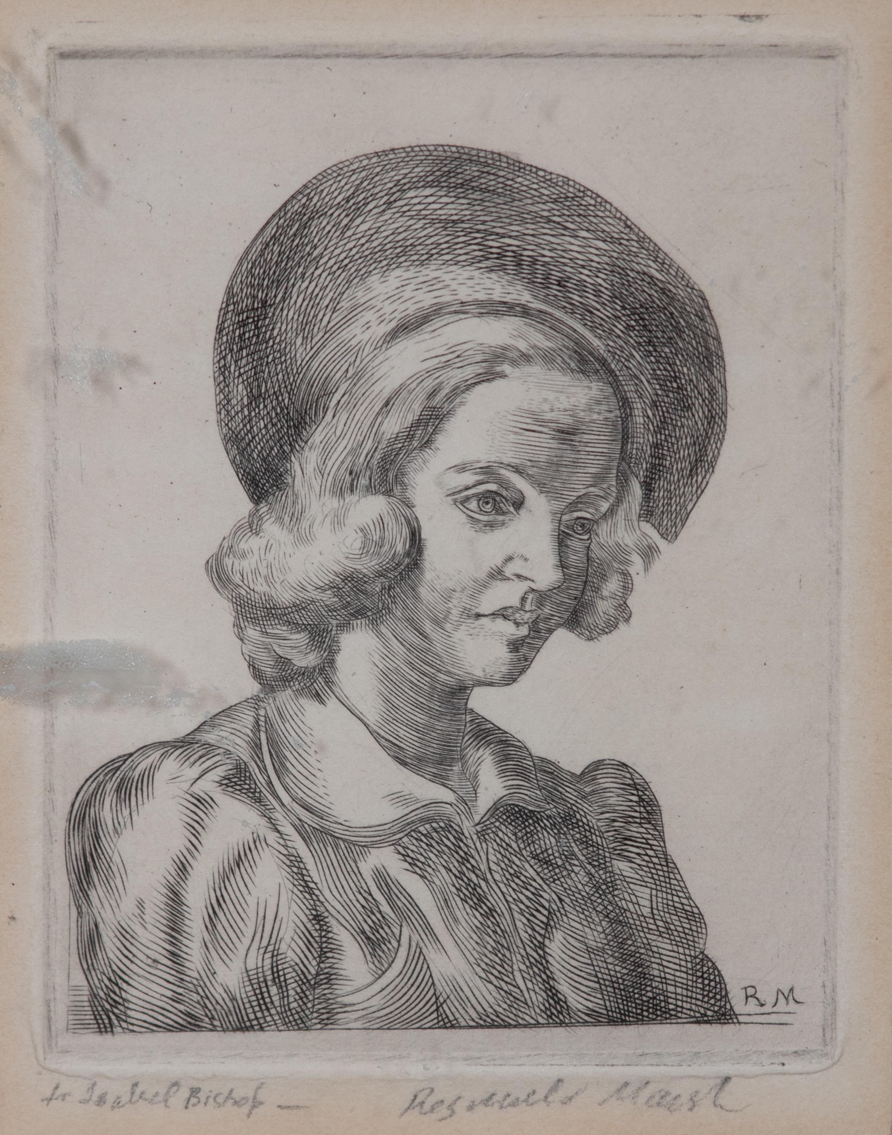 Reginald Marsh, (American, 1898-1954) — Head of a Woman